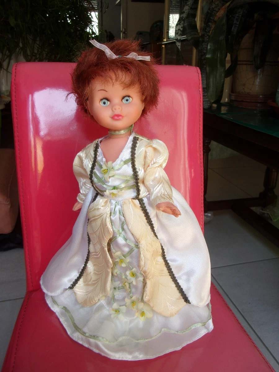 Poupée Vintage 38 Cm Et Vêtements - Made In France - Celluloïd/Plastique - Bon état