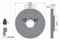 2X Textar 92180003 Bremsscheibe FüR Hyundai