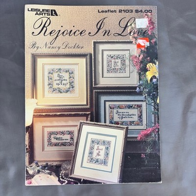 Rejoice in Love Nancy Dockter Inspirational Counted Cross Stitch Charts VTG