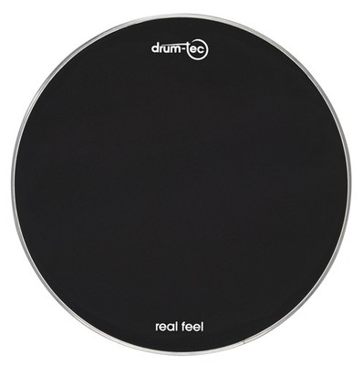 drum-tec real feel Mesh Head | Black | 14'' | 3-lagig