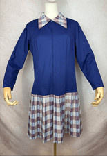 Vintage 1960s Dagger Collar Drop Waits Dress 1970s Mod MCM GoGo M/L Groovy