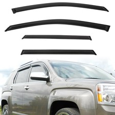 Window Rain Guard Compatible with 2010-2017 Terrain Out-Channel Smoke Tint Ta...