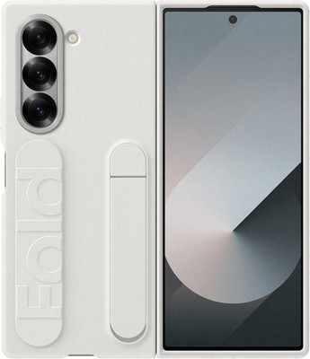 Original Samsung Galaxy Z Fold6 Silikon Grip Back Case - Weiß