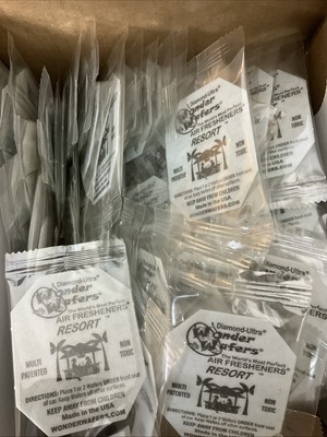 Wonder Wafers Individually Wrapped Car Room Freshener  Resort  Scent 15 Count