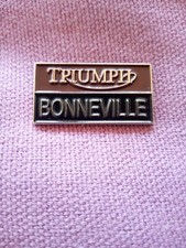 Triumph BonnevilleBadge. Pressed Enamel.AS NEW 🌟Exceptional Quality🌟