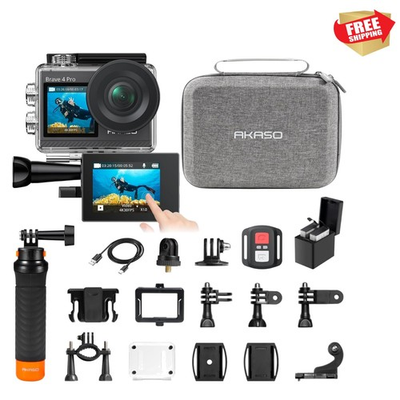 #ad Brave 4 Pro Action Camera with Waterproof Floating Hand Grip Bundle 4K30 20... $233.95