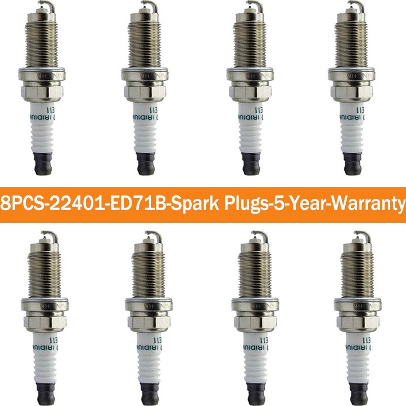 8x Spark Plugs 22401-ED71B FXE20HE11 Iridium for Nissan Versa 2009-2010 1.6L L4