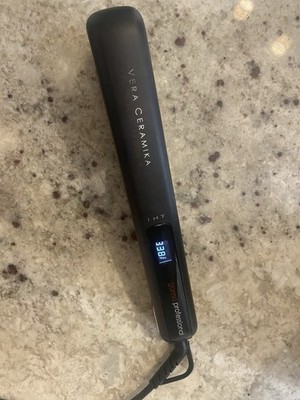 GAMA Professional Vera Ceramika Ultra Heat 1.2 Inch Flat Iron Straightener Used