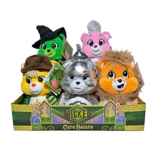 Care Bears Wicked 9” Plush Set of 5 Glinda Elphaba Scarecrow Lion Tin Man NWT