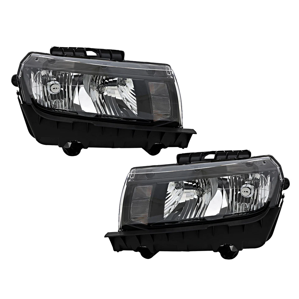 For 2014-2015 Chevrolet Camaro Halogen Headlight w/ Bulb Right+Left Pair Foto 3 de 4