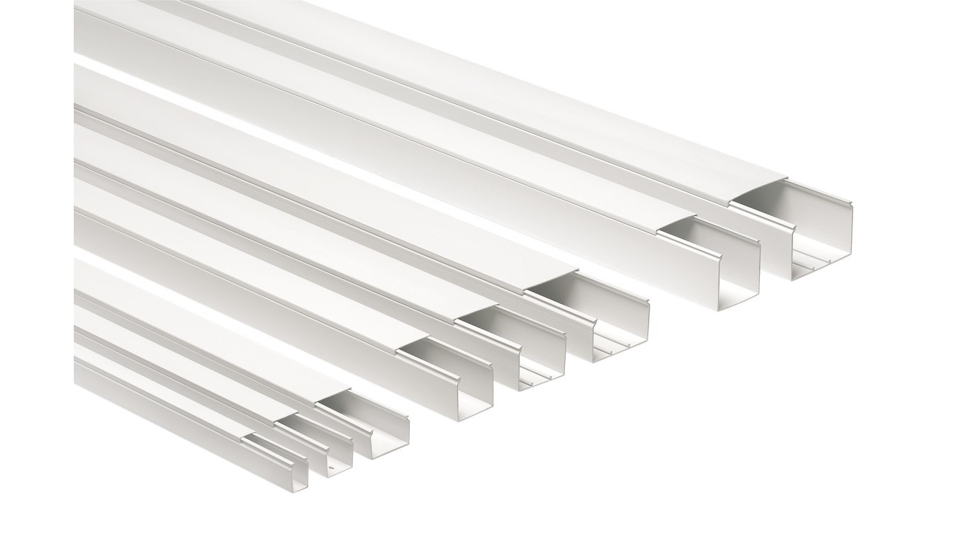 Cable duct with cover CP 60x40 white/2m/ECCP6040B
