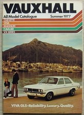 VAUXHALL Chevette Viva VX Magnum Cavalier Car Sales Brochure Summer 1977 V2323