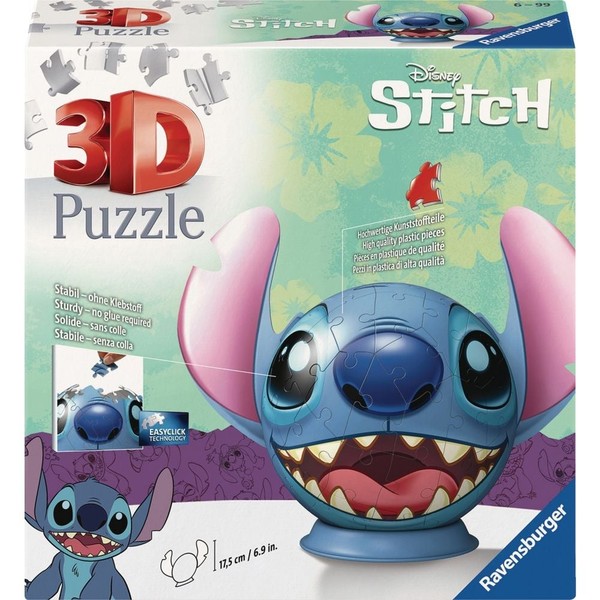 Ravensburger 11574 Disney Stitch Puzzle-Ball 3D Puzzle (72 Teile)-image