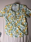 Magellan Men's Shirt W/ Shorts 3XL Georgia Print Relaxed Short Sleeve Button