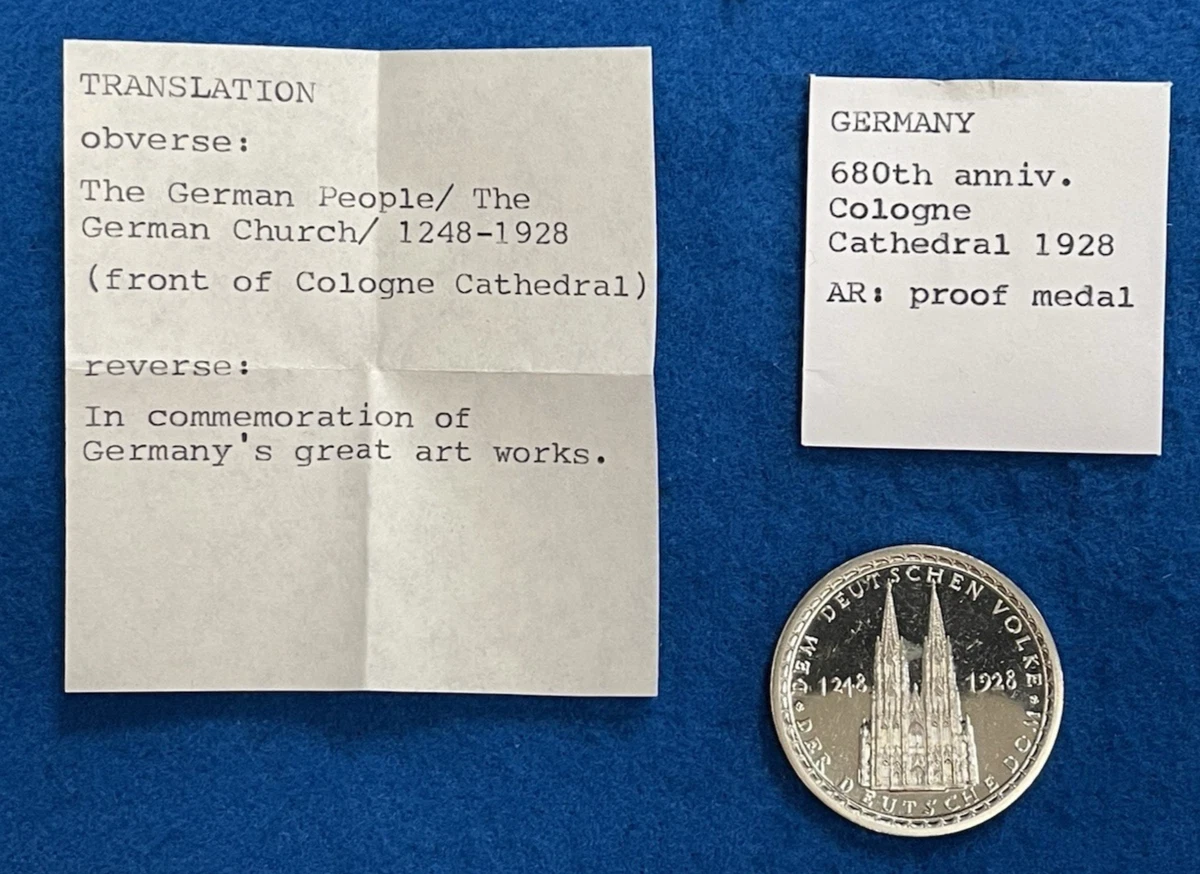 Germany Medal In Numismatic Medals for sale | eBay