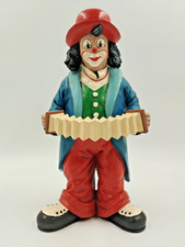 Gilde Handwerk  Clown Musikus Ziehharmonika Spieler ca. 26 cm groß 🔥Sehr Gut🔥