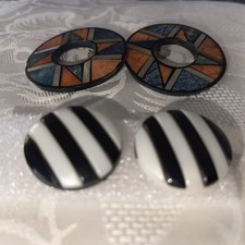 2 Pairs Of Earrings 1950S Very Unusual Quite Striking Interesting