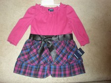RALPH LAUREN CHAPS 2 PIECE DRESS WITH PANTIES BLOOMERS NEW WITH TAG 12 MONTHS