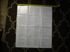 PINK FLOYD -THE WALL  SONGS LYRICS WALL POSTER   POSTER  32'' X  37 3/4 ''
