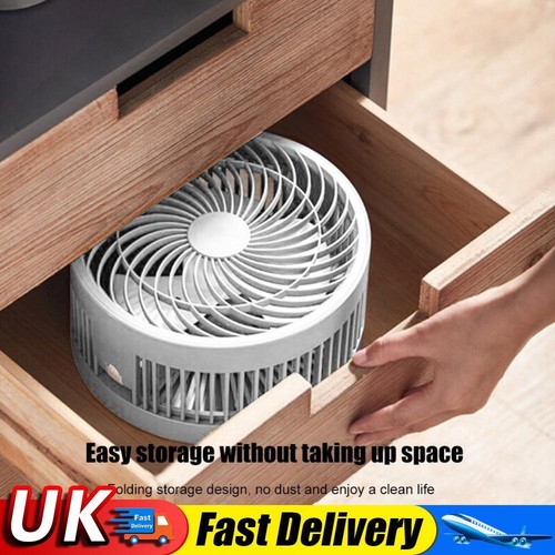 Folding Telescopic Floor Fan Summer Mute Silent Student Desktop Table Fan