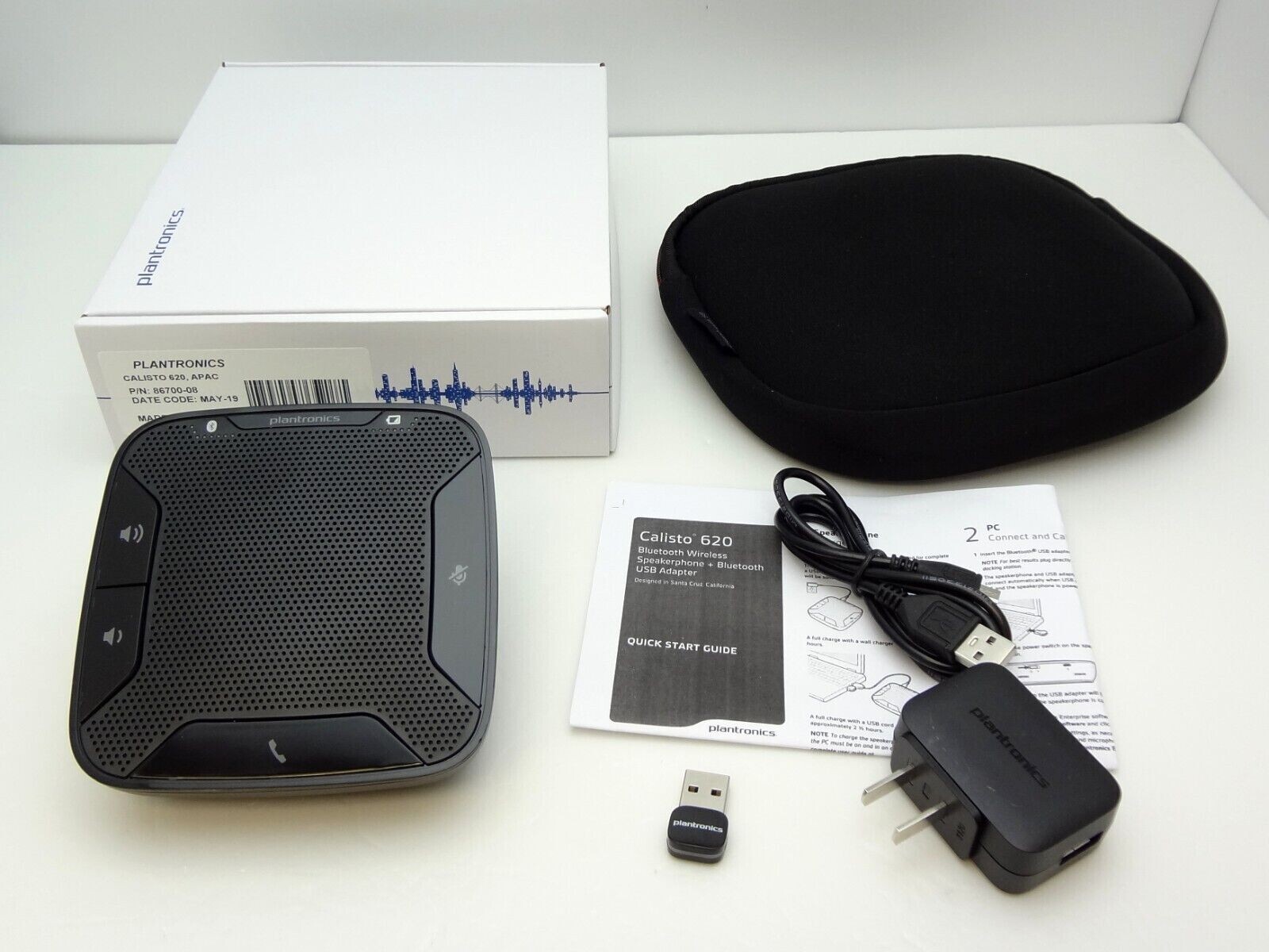 Plantronics Calisto 620 P620 Mobile Phone USB / Bluetooth Speakerphone 86700-08