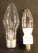 LOT OF 2 VINTAGE "FLICKER FLAME" GLOWLAMPS, ALL WORK PERFECTLY!