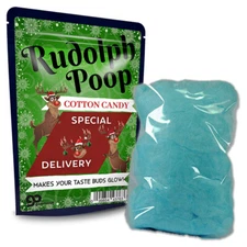 Rudolph Poop Cotton Candy Cotton Candy - Fun Stocking Stuffers - Reindeer Poop