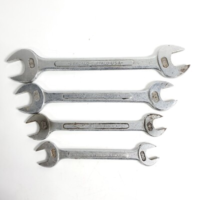 Vintage Barcalo Buffalo SAE Open End Wrench Set 1'' - 11/16''