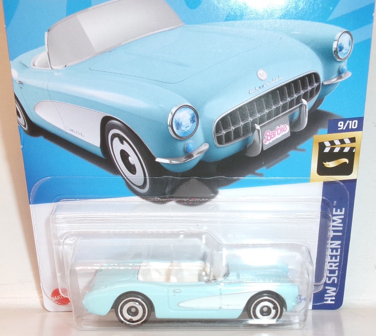 2023 HOT WHEELS 1:64 HW SCREEN TIME 9/10 BARBIE THE MOVIE BLUE