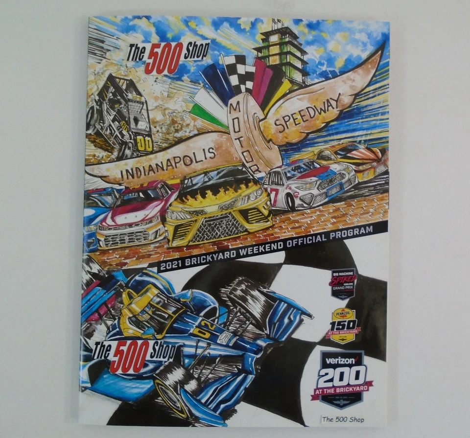 2021 & 2022 Brickyard Weekend Program Verizon 200 IndyCar GP Pennzoil 150 BC39 - Image 4 of 4