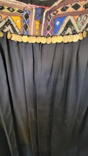 Earthbound Trading Co Maxi Black Dangling Coins Festival Skirt Slits Size XL NWT - Picture 8 of 12