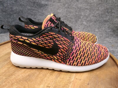 Nike Roshe Flyknit Womens Multicolor Athletic Shoes Sneakers Size  704927-008