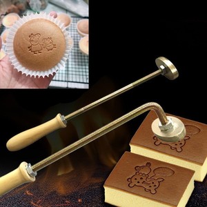 Heavyduty Custom Made Cake Stamp Logo Embosser Brass Die Seal Leather Wood Food Ebay