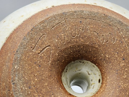 Signed Stoneware Steam Pot Handmade Speckled Clay Pottery Handles Lid - Picture 13 of 17