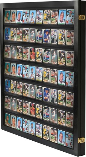 Vitrina de tarjetas coleccionables EE. UU. 77 sin clasificar deportivo cargador superior gabinete de béisbol de madera - Imagen 2 de 21