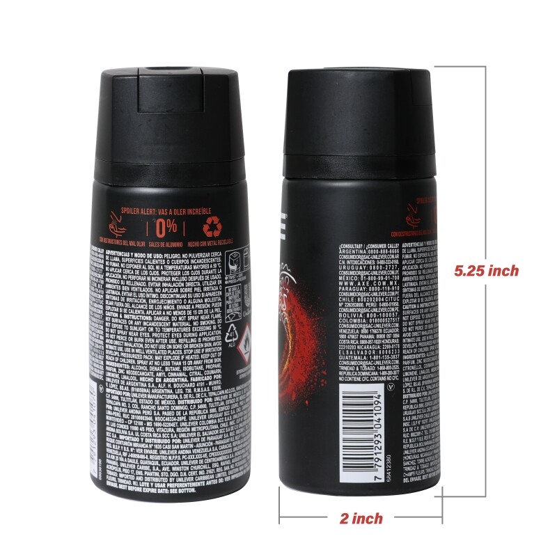 3PACK AXE Body Spray Deadorant MUSK CANELA & AMBAR Anit-Aerspirant 150ML for Men