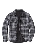 SCORPION EXO Morpheus Reversable Jacket Black/Plaid Grey Small 15001-3