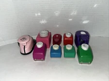 Lot of 9 Scrapbooking/Paper Craft Punches. Various sizes, designs. Paper Studio