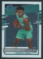 Vernon Carey JR. Rated Rookie RC Card 182 2020-21 Donruss Optic Basketball. rookie card picture