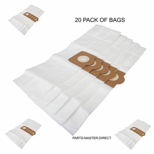 Lot De 15 Sacs À Poussière Solides Pour Aspirateurs Titan 16L 20L 30L