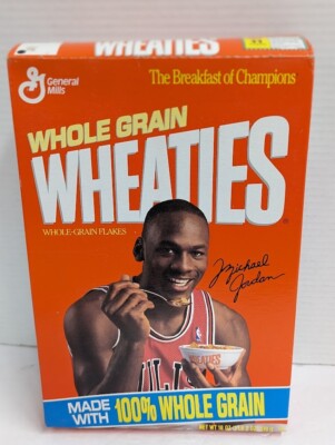 マイケルジョーダン　ウィーティーズ空箱コレクション 1989 / 1990 Wheaties Michael Jordan Empty 18 oz Cereal Box NBA