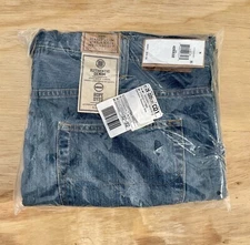 POLO RAPLH LAUREN The Hampton Relaxed Straight Denim Jeans Men Blue SIZE 42Bx32