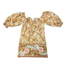 SPELL & THE GYPSY COLLECTIVE, Women's Mini Dress, Floral Pink Tan White, Small