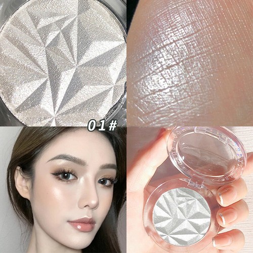 Highlighter Powder Palette Glitter Shimmer Highlighter Face Contour Cosmetics# ♪ - Picture 13 of 19