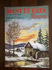 Mani di fata dicembre 1980 ricami Natale con foglio decalcabili e disegni ricami