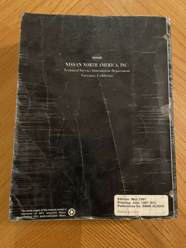 1998 Nissan Altima GENUINE FACTORY Body Repair Service Manual SM8E-0L30U0 - Picture 2 of 4
