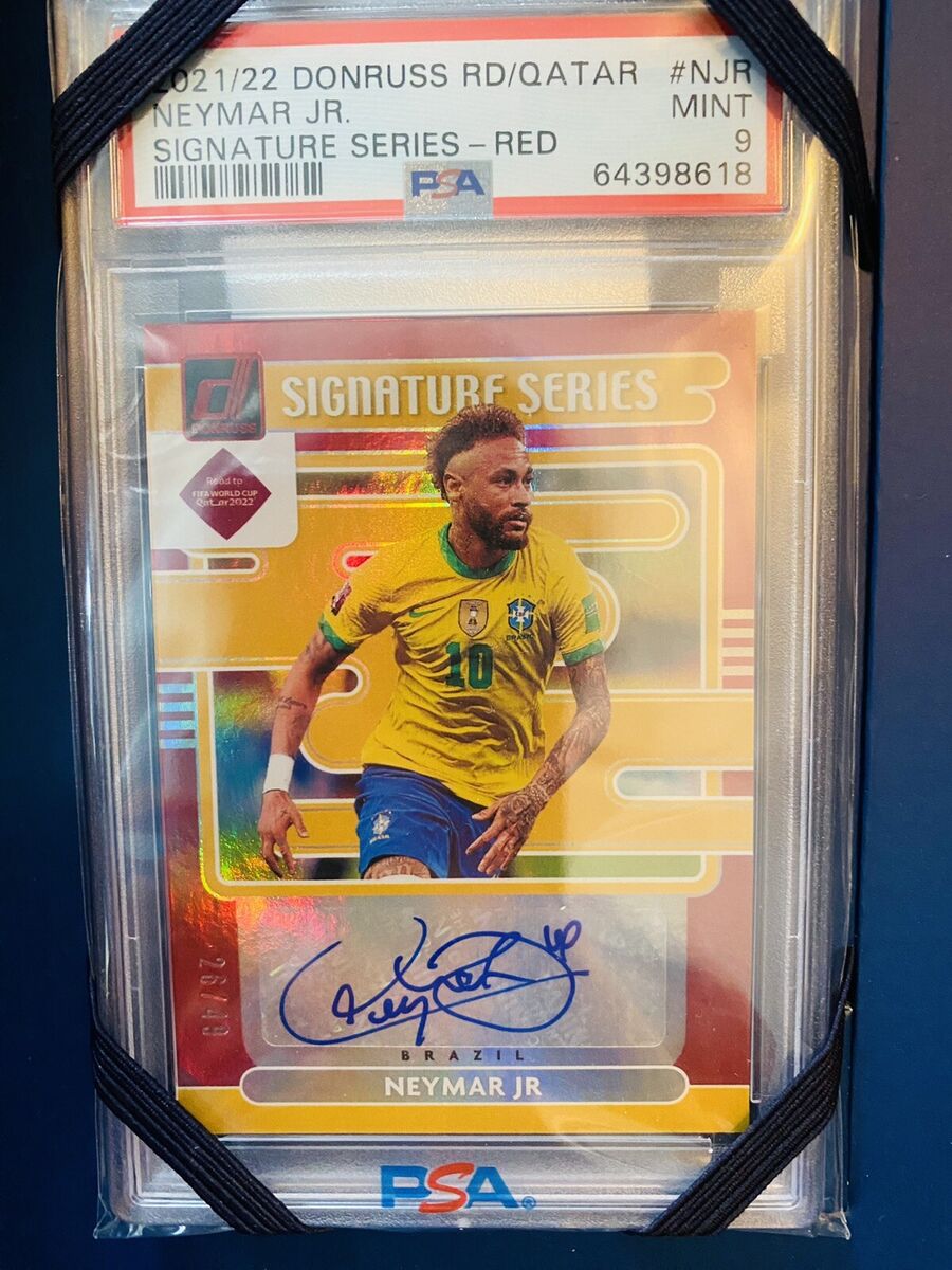 2021-22 Neymar Jr signiture Auto Panini Donruss Road to 2021-22 Neymar Jr signiture Auto Panini Donruss Road to