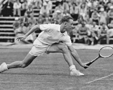 Famous Australian ROD LAVER Glossy 8x10 Photo Tennis Print Wimbledon Poster