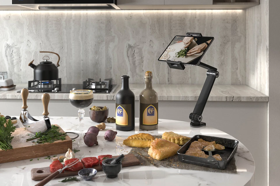 Tablet Halterung Halter verstellbar für 4,7 - 12,9 Zoll Bett & Tischhalterung - Bild 4 von 4