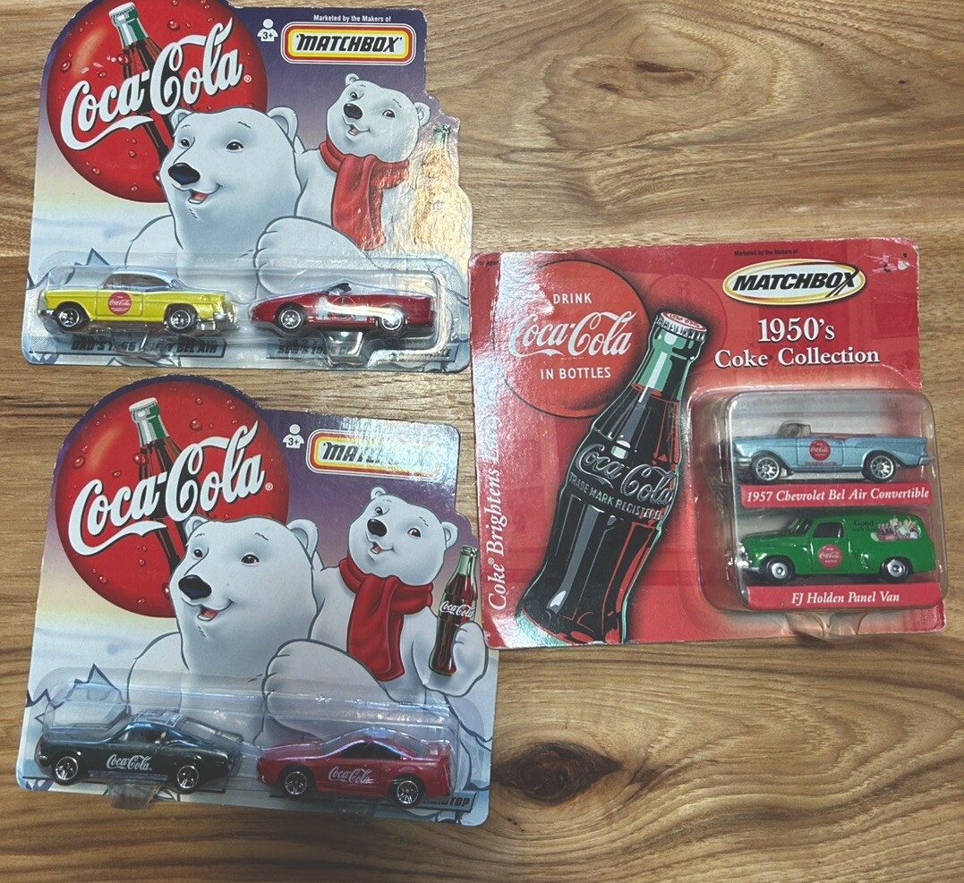 Matchbox Coca-Cola Die-Cast Cars 2 Packs (Set of 3) | eBay